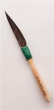 The XCaliber Striping Brush Series 1 1/2" Short Blue Squirrel Hair for Greater Control and Intricate Design - Size 0