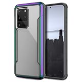 X-Doria Defense Shield Series, Samsung Galaxy S20 Ultra Phone Case - Military Grade Drop Tested, Anodized Aluminum, TPU, and Polycarbonate Protective Case for Samsung Galaxy S20 Ultra, (Iridescent)