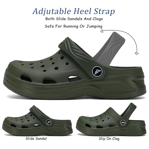 Image of Boy Girls Comfortable Garden Clogs | Slip-On Mules Slides Sandals Beach Slipper for Little /Big Kid