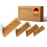 4er Set Handgefertigte Kleiderhaken aus Holz