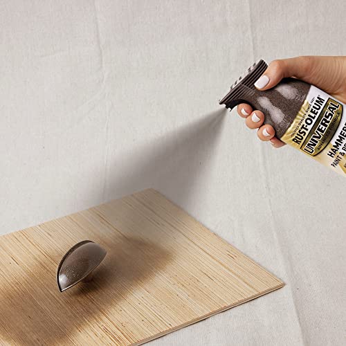 Image of Rust-Oleum 258199 Universal All Surface Hammered Spray Paint, 12 oz, Dark Bronze (Pack of 2)