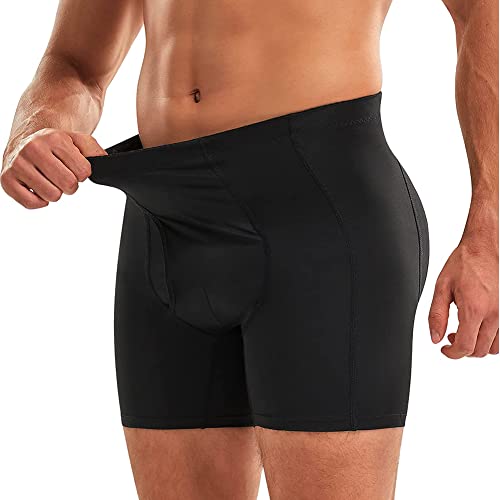 GMSQJ Herren Boxershorts Baumwolle Unterwäsche Push Up Boxershorts Gepolstert Hip Enhancer Herren Unterwäsche (Size:5XL,Color:Schwarz) Cover