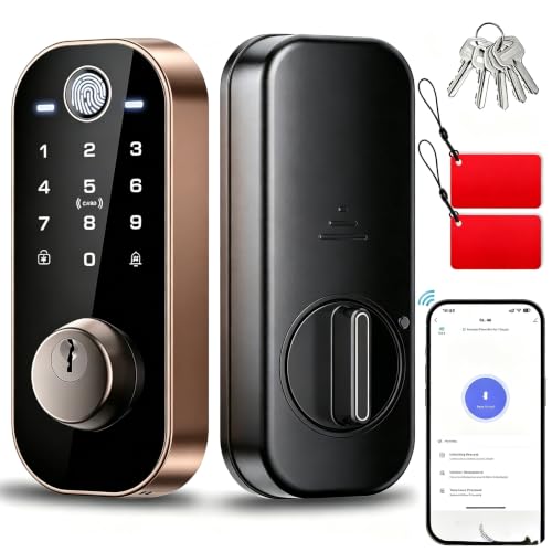 Smart Keyless Entry Door Lock Set with Handle