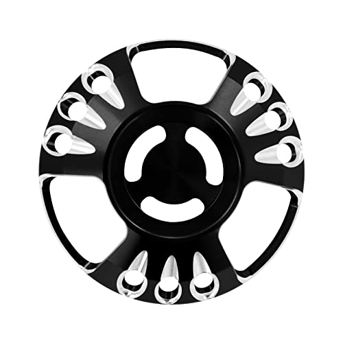 YHMTIVTU Capuchon de haut-parleur de moto CNC pour Harley Sportster XL 883 1200 1996-2022 Noir Cover