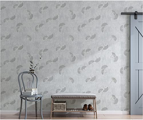 Papier peint intissé 3D gris clair lavable et moderne pour cuisine et salon