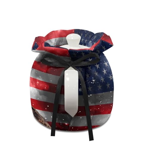 Image of Xoenoiee American Flag and Eagle Print Tea Cozy Tea Pot Cover Insulation Tea Cosy Teapot Dust Cover Teapot Warmer for Home Kitchen Teapot Covers