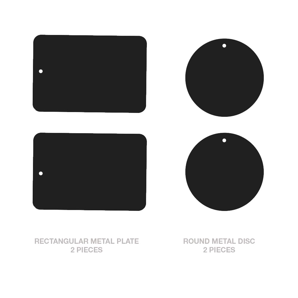 Soporte Universal para Smartphone, Soporte magnético para Rejilla de ventilación de Coche (4 Unidades, Color Negro) Compatible con iPhone 12/13/14/15/16 y Galaxy LG Android