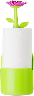 VIGAR Flower Power - Portarotoli da Cucina, Colore Verde e Magenta
