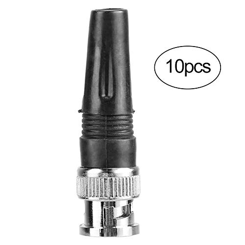 Yinhing 10 szt. Adapter Złącza Męskiego BNC 75 Ohm Niski do Połączenia Kabla Wideo Kamery Pozłacanej Konwersji