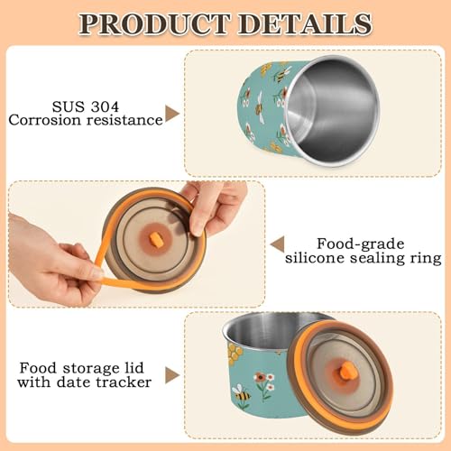 Contenedor de Café DOMIKING Acero Inoxidable 900ml miniatura 4