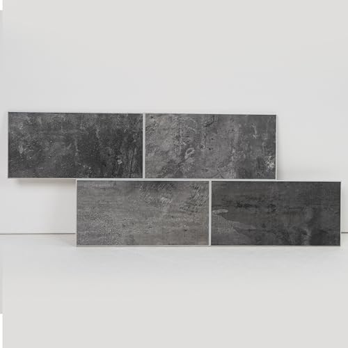 COLAMO Luxury 6"×12" Swatch Dark Gray Peel and Stick Large