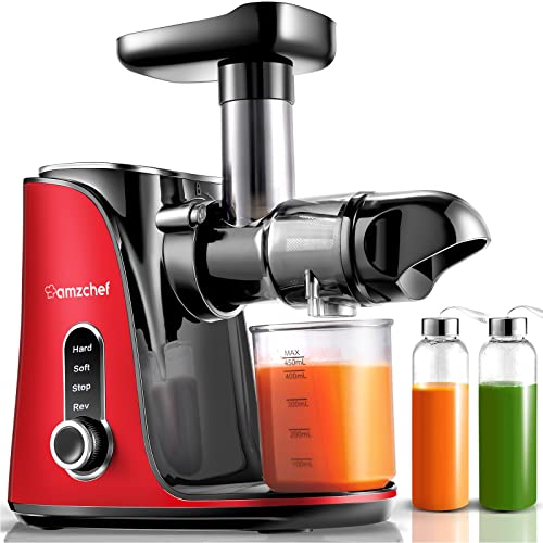 AMZCHEF Macchina per succhi di frutta motore potente -GM3001-RD