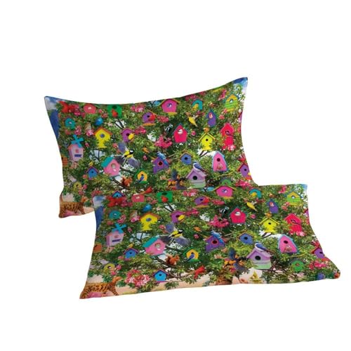 Housse de couette 3D enfants lit double 200x200cm facile à laver et douce