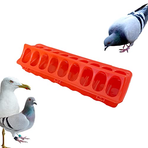 2 Pack Plastic Flip Top Bird Small Poultry Feeder, Small Poultry Feeder, Plastic Flip Top 18 Hole Bird Feeder, Feeding And Drinking Dispenser For Pigeons, Chickens, Parrots #TOP1
