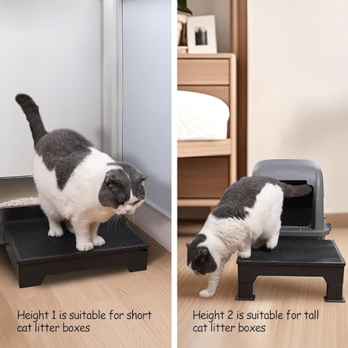 Soporte ajustable antisalpicaduras con plataforma recolectora para gato 6