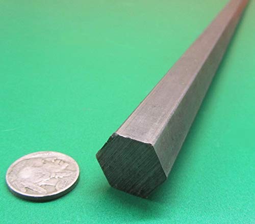 1215 Carbon Steel Hex Rod .500" Diameter x 1 Foot Length 4 Pieces