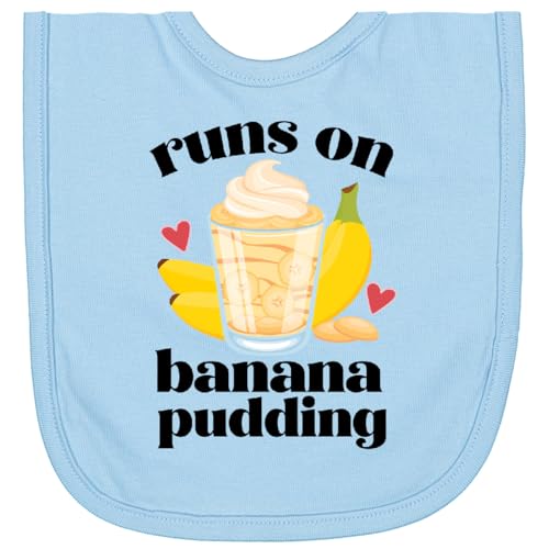 inktastic Runs on Banana Pudding Newborn Bib