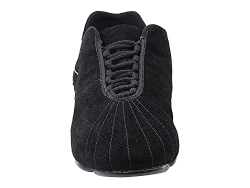 Very Fine Dancesport Shoes Unisex-Adult Jazz Ballroom Exercise Dance Sneaker Shoes Vfsn016 + Shoe Bag (Black Suede) 8 Women/6.5 Men #TOP2