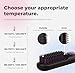 Cordless Hair Straightener Brush PRO, 5600mAh Portable Travel Hair Straightener with 9 Temperature Levels, Hair Styling and Straightening Brush for Women, Anti-Scald Negative Ion Hair Comb, Black