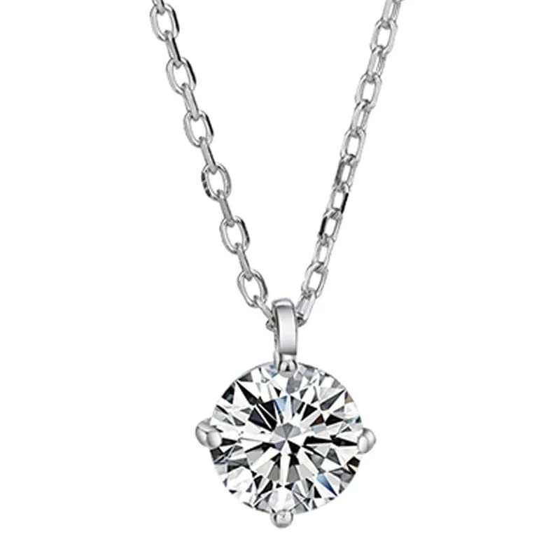 Collier moissanite pendentif femme bijoux élégants pour soirée