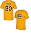 Stephen Curry Golden State Warriors Gold Jersey Name and Number T-shirt