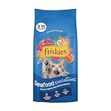 Purina Friskies Dry Cat Food Seafood Sensations With Salmon, Tuna, and Shrimp Flavors - (Pack of 4) 3.15 lb. Bags