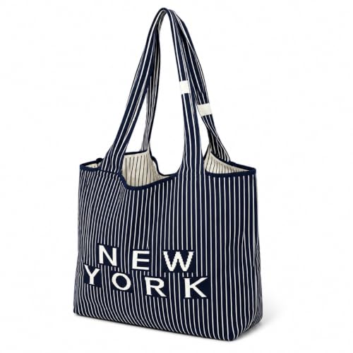 New York City Tote Bag for Women, Jute Blend Canvas