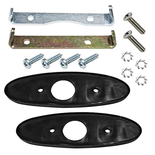 Outside Bullet Mirror Mounting Kit For 1970-1981 Pontiac Firebird Camaro Nova Vega Monza Cutlass/442 Right Passenger & Left Driver Side Bullet Mirror Mounting Set #TOP3