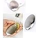 Stainless Steel Soap, Odor Remover Bar-for Fish Cleaner Onion Garlic Fish Other Strong Scents from Hands and Skin Kitchen Gadgets Eliminating Odor Remover with Soap Box (1pcs of Oval with Base)
