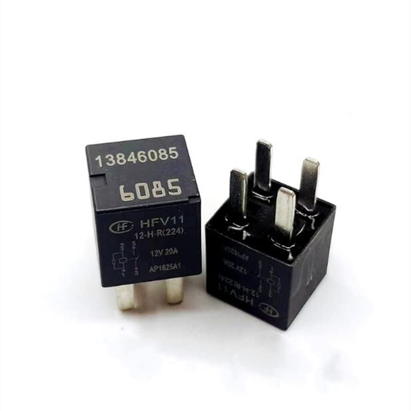 Relais de voiture 13846085 12V 20A | Interrupteur 4 broches pour phares et pompe auto
