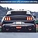 WildWell Mustang Tail Light Covers For Ford Mustang GT Shelby GT350 V6 V8 EcoBoost 2015 2016 2017 Smoked Black