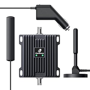 Phonetone Cell Phone Signal Booster for Cars and SUVs | Boosts 5G 4G LTE Data & Volte for Verizon AT&T on Band 12/13/17…
