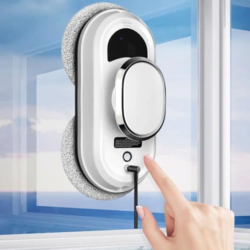 CraftNestUK Robot Laveur de vitres, Robot de Nettoyage de vitres Intelligent avec Une Forte Aspiration de 5600pa