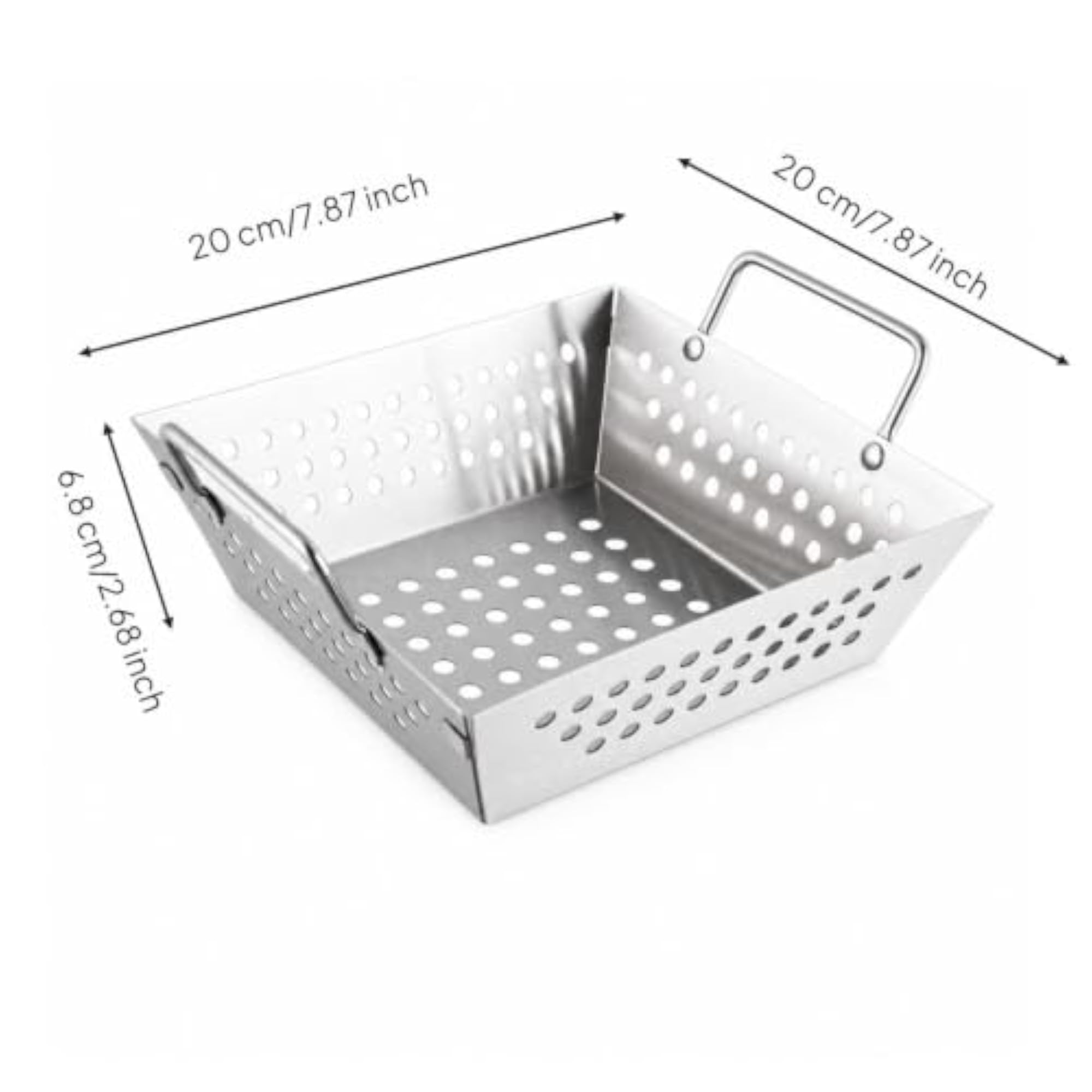 Stainless Steel Food Presentation Basket Serving Tray