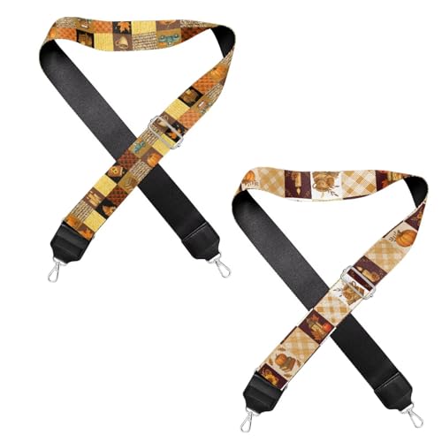Image of Jeiento Replacement Shoulder Strap,2 Piece Set Guitar Style Handbag Crossbody Strap Adjustable Guitar Straps for Women Girls