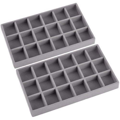 Rangement bijoux velours gris de qualité supérieure pour valoriser vos montres
