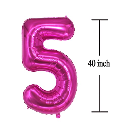 35 Balloon Number Hot Pink 35 Foil Mylar Jumbo Giant Big Large 53 Balloons Number 35Th 53Rd Birthday Party Anniversary Decorations Supplies For Women Balloon 40 Inch #TOP2