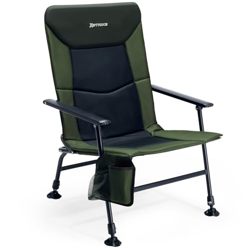 X Strike Oversized Folding Fishing Chair with Rod Holder...
