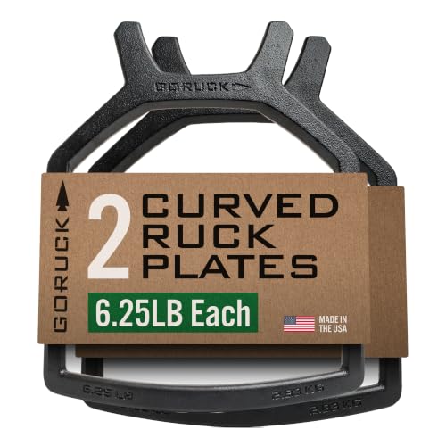 GORUCK Curved Ruck Plate 2 Pack, 6.25LB Each, for Rucking Weight Vest