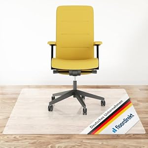 Vloerbeschermingsmat ‘Neo’ | bureaustoelonderlegmat/vloermat/vloerbescherming voor laminaat, parket, harde vloeren | Vinyl/PVC | geurloos, transparant | 90 x 100 cm | dikte: 1,5 mm