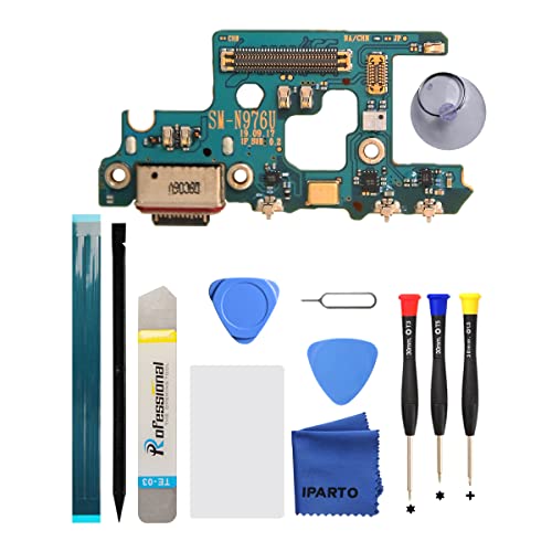 iParto Charging Port Replacement for Samsung Galaxy Note 10 Plus 2019 Charging Port Replacement Kit for 6.8 inch Galaxy Note10+ 5G N976U N975U USB Flex Dock Connector Replacement