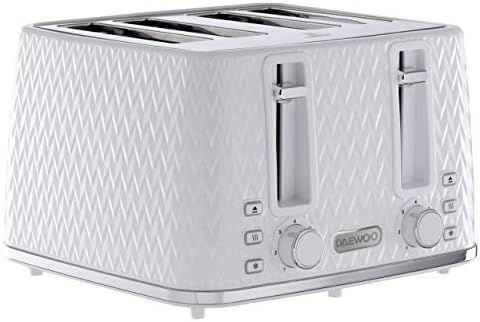 Daewoo SDA1780 Argyle 1.7L Plastic Kettle Removable & Washable Limescale Filter, Lid Opening, Auto/Manual Switch Off Options 3KW Concealed Heating Element White