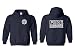 Fair Game Fire Rescue Firefighter Duty Front & Back Hoodie Sweatshirt-Navy Blue- XL