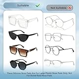 30 Pairs Eyeglass Nose Pads Silicone Nose Pads for Glasses Stick on Adhesive Anti Slip Nose Pads Soft Silicone Nose Pad Cushion for Glasses, Eyeglasses, Sunglasses (Clear) - Image 4