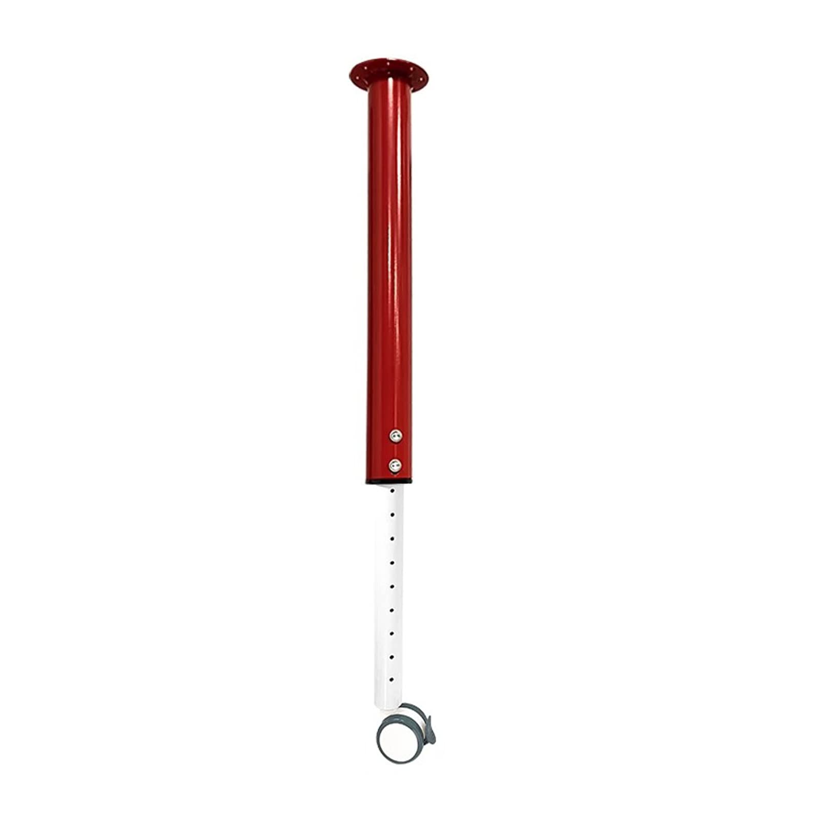 TPDRKOWJX Table Leg， Heavy Duty Telescopic Furniture Leg with Caster Wheels for Kitchen Countertop Working Desk Bar Dresser Iron Replacement Foot with Screws(Red+white,40 to 62cm)