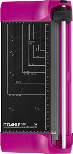 Dahle 00507 14380 Roll and Cut Clipper Happy Pink