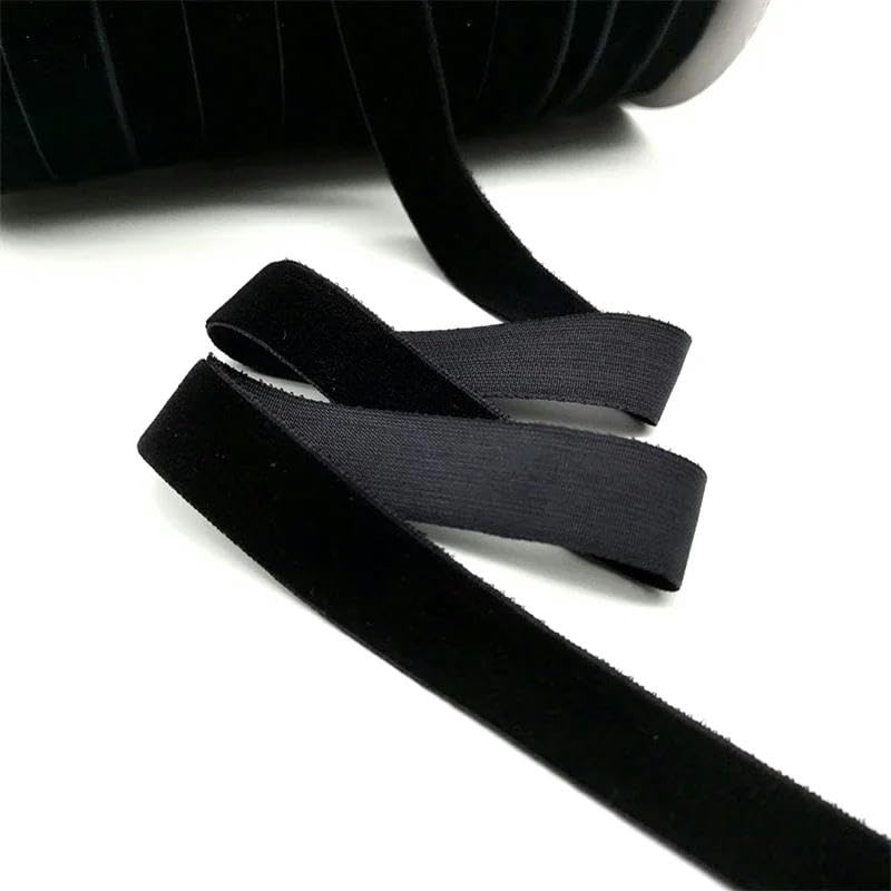 Samtband-Set, 4,5 m, 6–50 mm, Samtband, schwarz, weiß, rot, Hochzeits- und Party-Dekoration, handgefertigt, for Verpacken von Haarschleifen, DIY (rot, 25 mm breit)(White,50mm wide)
