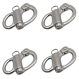brandname BOOHAO Quick Release Fixed Spring Shackle 1-3/8(35MM)/2''(52MM) Stainless Steel Fixed Bail