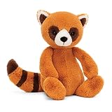 peluche jellycat  Jellycat Peluche de panda rojo Bashful mediano