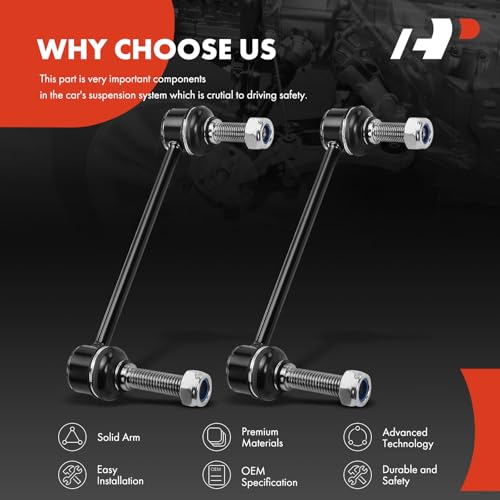 A-Premium 2 x Front Sway Bar Links Stabilizer Bar Links, Compatible with Cadillac CTS 2008-2015, RWD Only by A-Premium - Used condition - Image 6